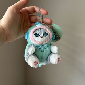 Mofusand Sanrio Cat Character Keychain Clip Plush